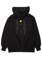"Night and Cranes" pullover hoodie (fleece lining)