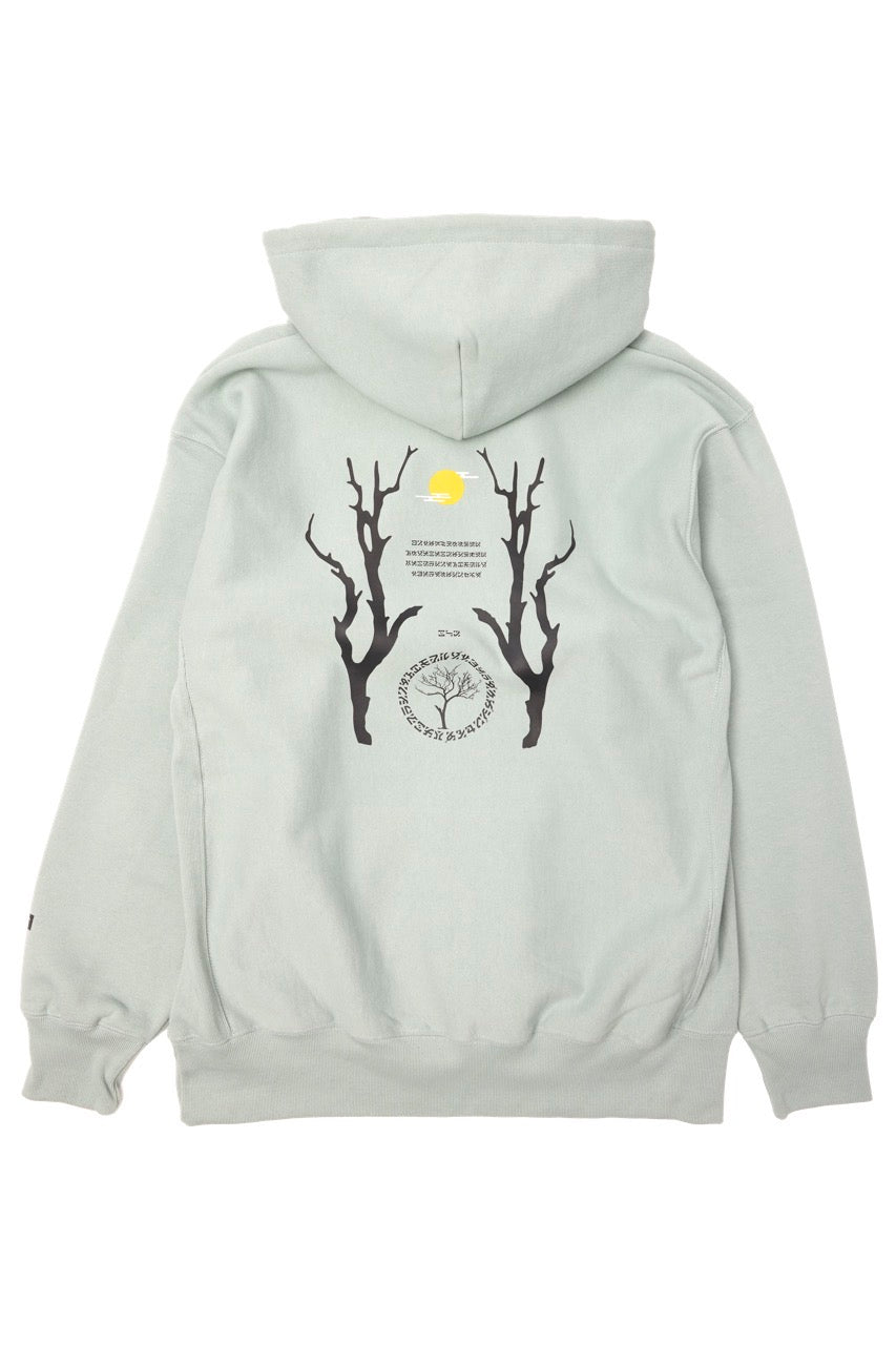 "Night and Cranes" pullover hoodie (fleece lining)