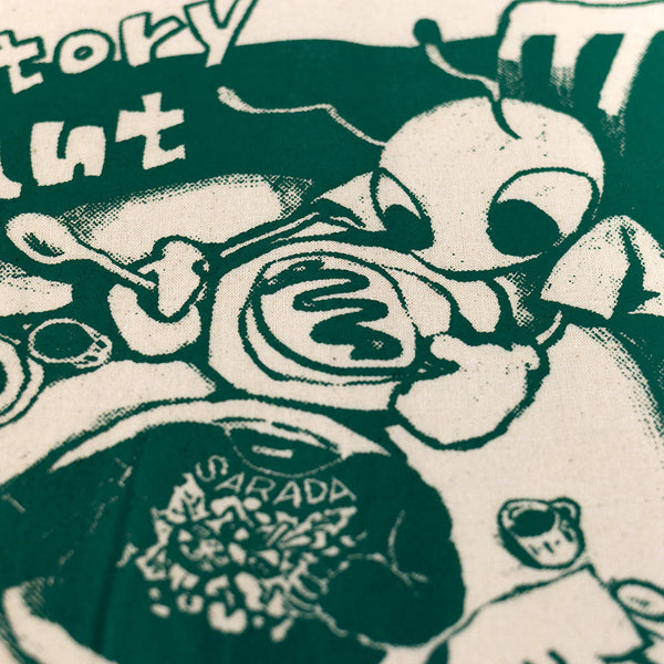 アントくん オムライス柄 マルシェバッグ（かわいいエコバッグ）
