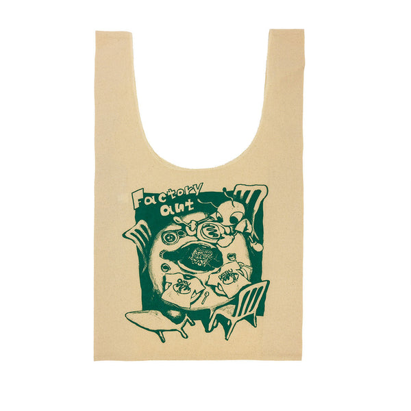 アントくん オムライス柄 マルシェバッグ（かわいいエコバッグ）